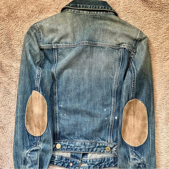 1969 Gap vintage jean jacket (circa 2009) with suede elbow patches - Picture 3 of 7